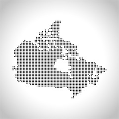 Fototapeta na wymiar map of Canada