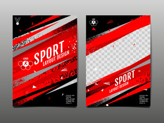 sport Layout , template Design, Abstract Background, Dynamic Poster, Brush Speed Banner, grunge ,Vector Illustration. © momo design