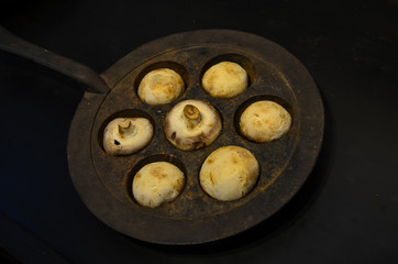 Mushrooms ready to be cooked
