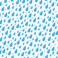 seamless background with many water drops. autumn rain vector