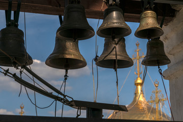 Вид с колокольни Пафнутьев Боровского монастыря в Калужской области.