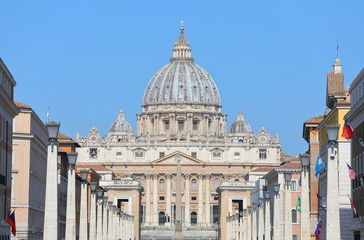 Fototapeta na wymiar St Peters basilica Vatican city