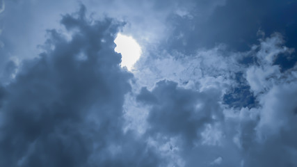 Rain cloud on a background of sky