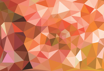 Fototapeta premium Light Orange vector modern geometric abstract background , Multicolor, Rainbow vector triangle mosaic template