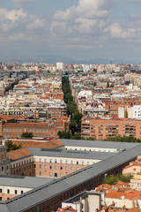 Fototapeta premium Panoramic aerial view in Madrid, capital of Spain, Europe.
