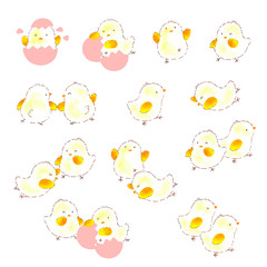 Fototapeta premium Freehand drawing illustration material of a pretty chicken,