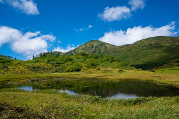 火打山と近くにある池沼