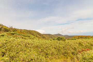 Towada Hachimantai National Park in early autumn