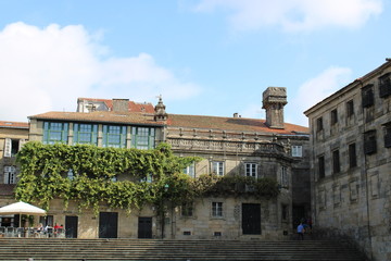 Fototapeta na wymiar Plaza, Santiago de Compostela