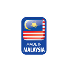 Malaysia flag, vector illustration on a white background.