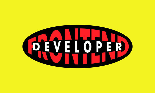 Frontend Developer Sticker Illustration Vector Print