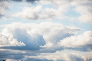 The sky, thunderclouds. Air clouds before the rain.