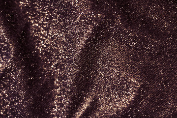 Copper holiday sparkling glitter abstract background, luxury shiny fabric material for glamour...