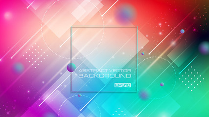 Abstract geometric shapes colorful background