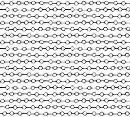 Seamless abstract pattern in vector. Waves, wavy line, circles, vertical strips of graphic lines drawn with a brush. Black and white grunge
