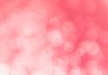 Fototapeta premium Abstract pastel pink background with bokeh, bokeh background, sparkle bokeh background