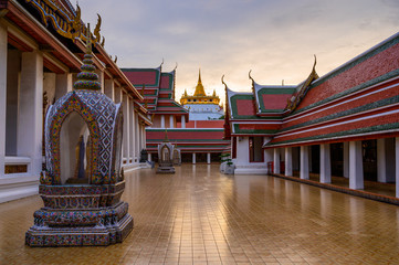 Fototapeta na wymiar Wat Saket, The Golden Mount Temple, Bangkok, Thailand.