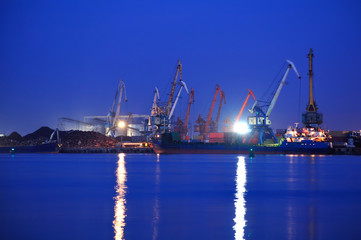 Fototapeta na wymiar Rostov universal port. Rostov-on-Don. Russia