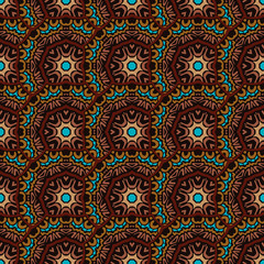 Tiled ethnic vector pattern for fabric.