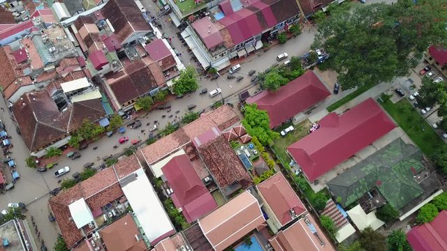Aerial Views of Siem Reap Cambodia