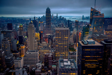 Newyork city at night, New York, United Staes of America