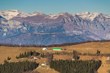 Fototapeta na wymiar Mount Grappa in Italy