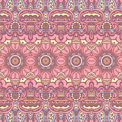 Seamless vector pattern vintage mandala ornament.