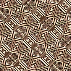 3D rendering of engraved ornamental background tile