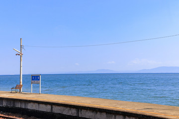 Fototapeta premium 大三東駅 長崎県島原市