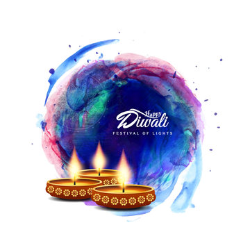 Abstract Happy Diwali artistic background