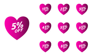 Sale of special offers. Discount with the variative price. An ad with tags for an advertising campaign at retail on the day of purchase.