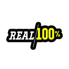 Obraz premium slogan text 100 percent
