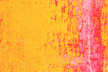 The surface of the paint and peeling off the metal plate and rust corrosion.