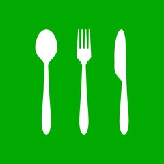 Besteck und Hintergrund