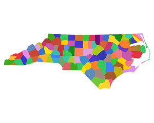 Karte von North Carolina © Robert Biedermann