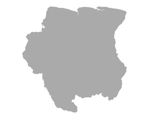 Karte von Suriname