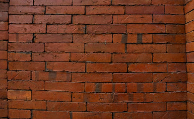 Ancient brick wall pattern, for background, textured wallpaper, or design concepts.