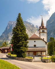 Fototapeta na wymiar Grindelwald church