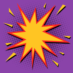 Obraz premium Comic bubble sharp star