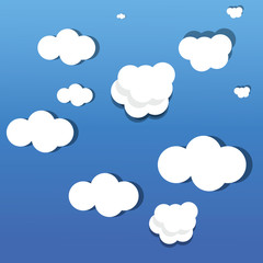 Clouds in the sky. Background
