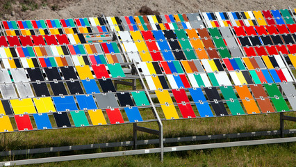 paint colors are tested by exposing them to the fierce summer sunlight