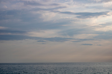 Fototapeta na wymiar Summer evening over the Black Sea