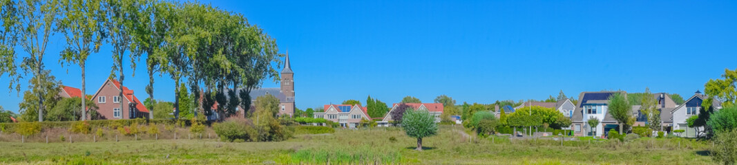 Traditional Dutch village Ooij in Netherlands
