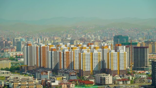 Ulan bator city view new tall buildings