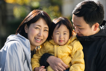 Japanese family in Tokyo