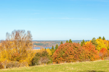 Fototapeta premium View of landscape in the autumn