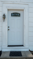 Old wooden door in a typical american house