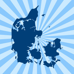 map of Denmark