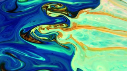 Slow Motion Macro Abstract Pattern Artistic Concept Surface Moving Surface Liquid Paint Splashing Art Design