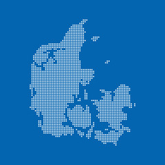 Fototapeta na wymiar map of Denmark